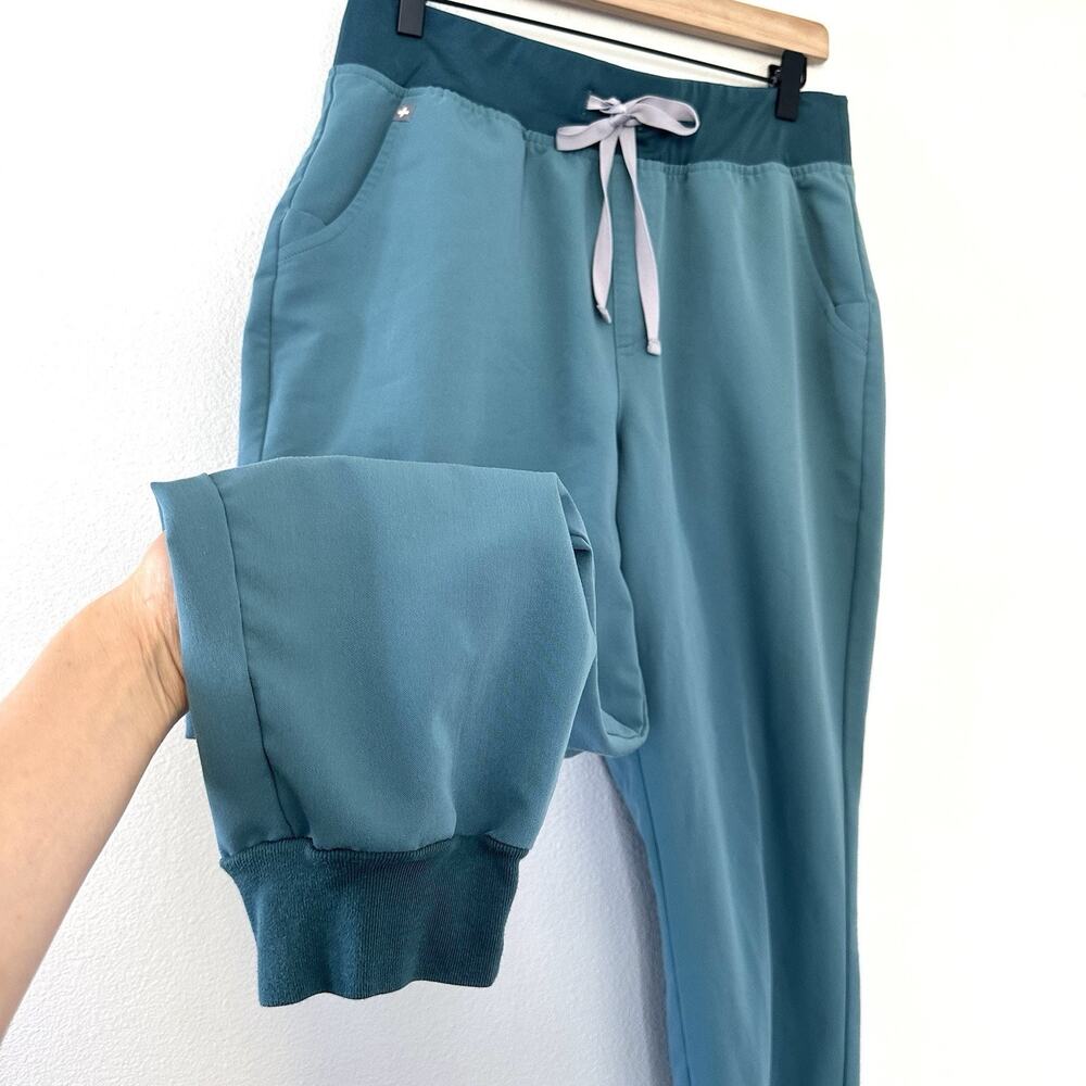 FIGS Zamora Joggers Hydrogreen Technical Scrub Pants Sz L Petite Medical Nurse - Picture 9 of 16